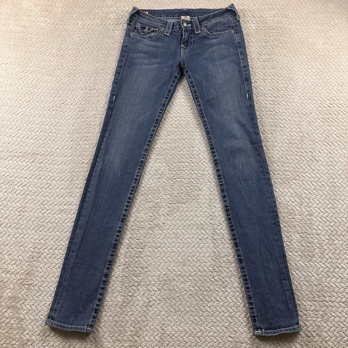 True Religion 33 in Inseam Low (6.5-8.5 in) Rise Jeans for Women