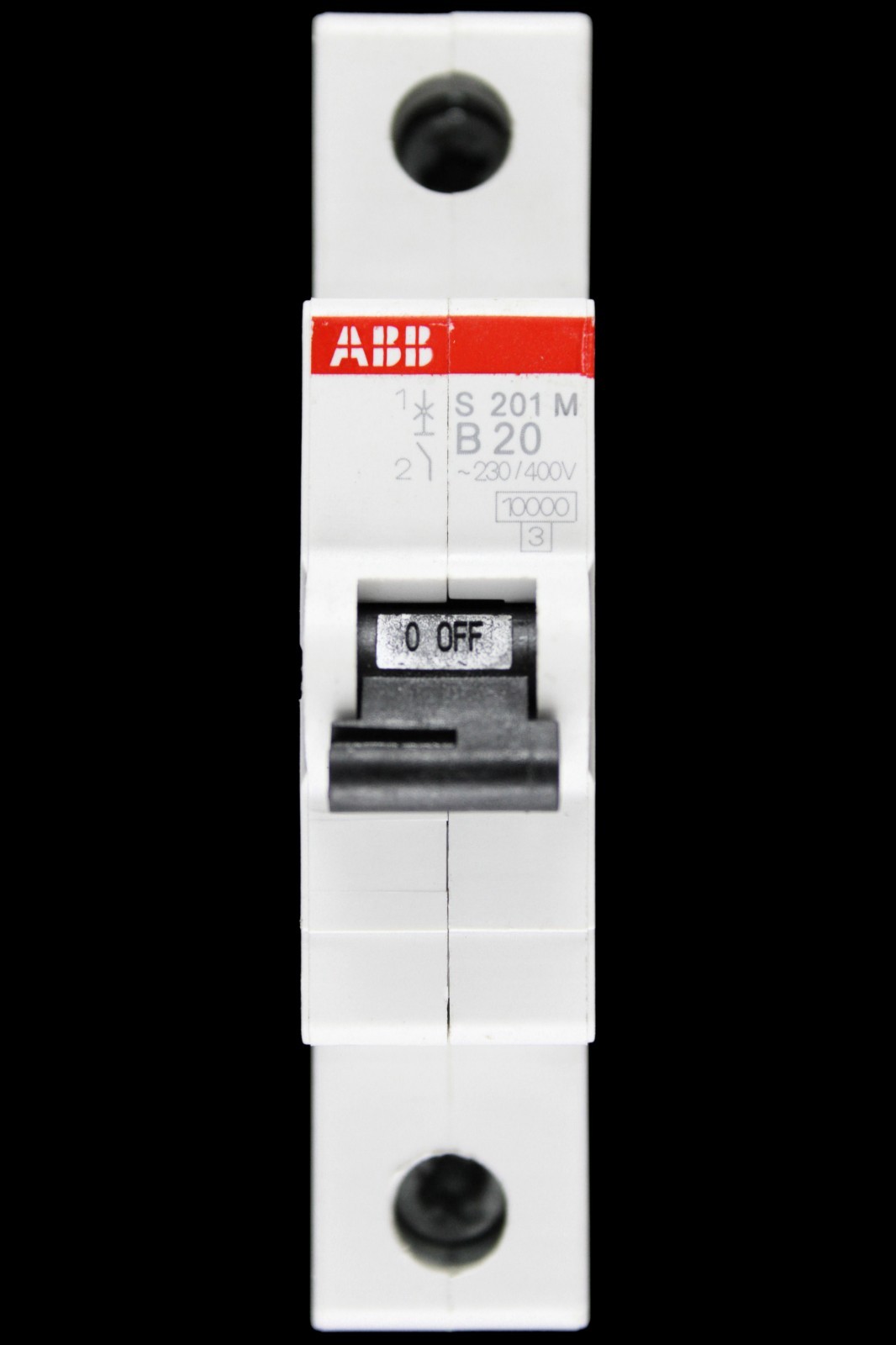 ABB 20 AMP CURVE B 10kA MCB CIRCUIT BREAKER 2CDS271001R0205 S201M