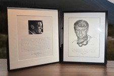 Pair 1968 RFK Bob Peak Portfolio Prints Merkl...