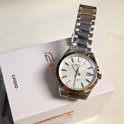 Casio Edifice EFR-160D-7AVCR Silver New with box and papers#edifice #casio