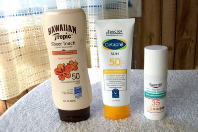 Nice Lot  ''Eucerin / Cetaphil & Hawaiin Tropic Sunscreen''