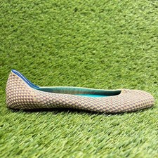 Rothy's The Square Womens Size 7.5 Gold Pink Casual Classic Slip On Flats Shoes