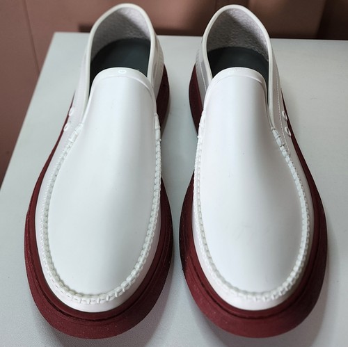 Salvatore Ferragamo Fury 2 Herren Wasserdicht Boot Halbschuhe Weiß Burgund Größe 11 - Bild 3 von 10