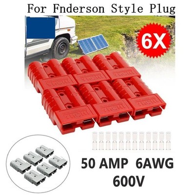 6AWG Wire DC Power Connectors for Low Voltage and High Current Applications