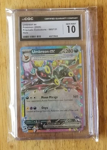 Pokemon tcg- Umbreon EX - Prismatic Evolutions 060/131 - CGC Grade 10