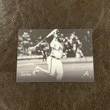2025 Topps Black & White Marcell Ozuna  #065 Base Atlanta Braves