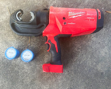 Milwaukee 12tonM18 Force Logic 2778-20 Copper Press Tool w/ R12-164 R12-168 Jaws