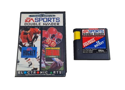 Sega Megadrive EA Sports Double Header EA Hockey und John Madden Football Spiele