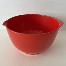 Rosti Mepal Service Melamine Spouted Mixing Bowl 3L Red Made in Denmark MCM