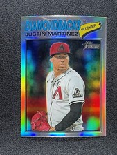 2026 Topps Heritage Chrome Refractor Justin Martinez Diamondbacks 263