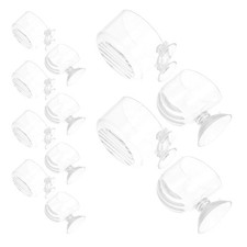 10pcs Acrylic Aquarium Plant Cups With Cups Clear Fish Tank Feeder