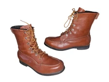 Vintage Field & Stream 989 Mens Upland Soft Moc Toe Work Hunting Boots Sz 11.5D