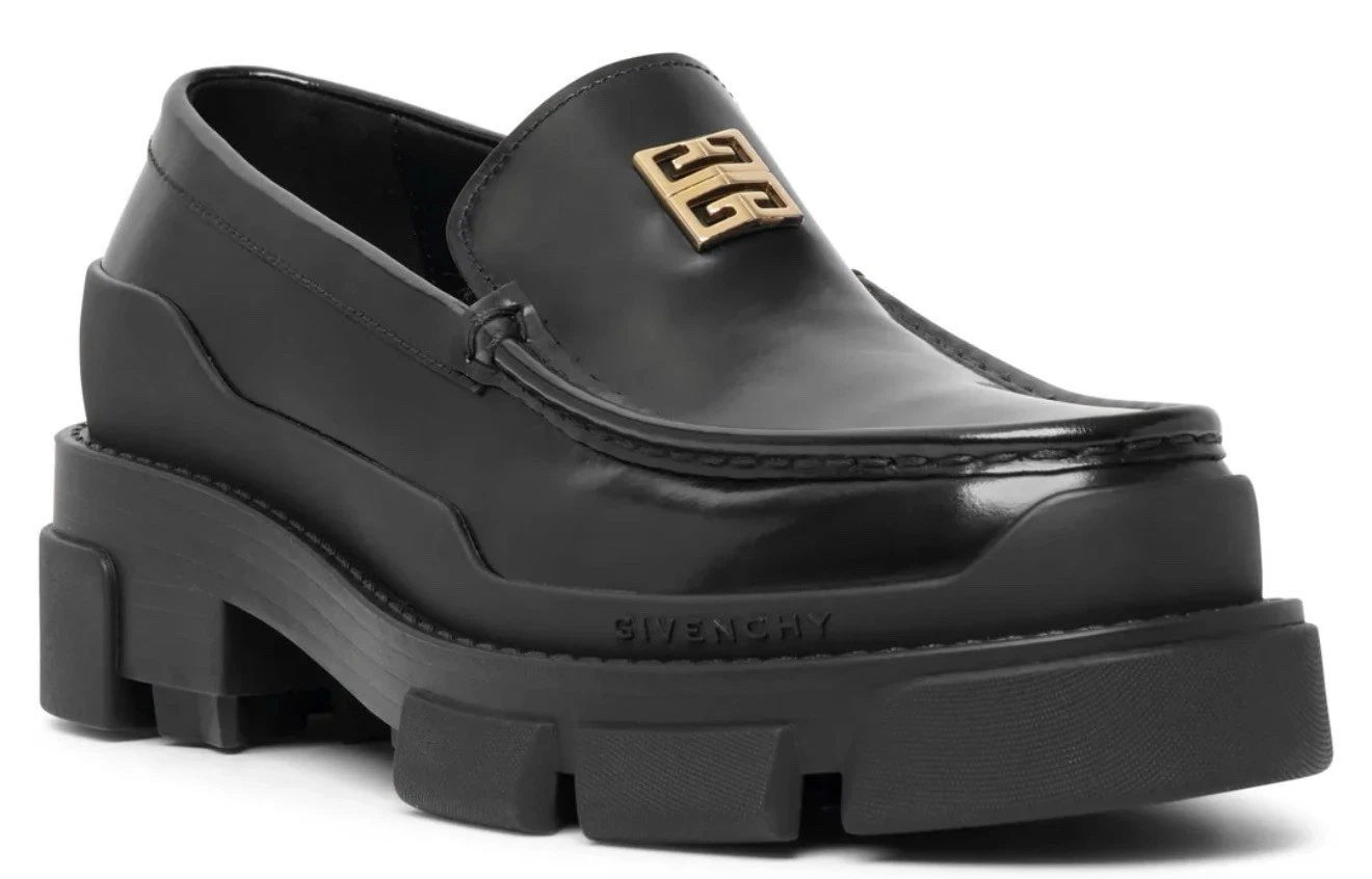 Givenchy — GIVENCHY Womens Terra Logo leather Chunky loafer 38.5 US8 MSRP $950 STILL IN BOX