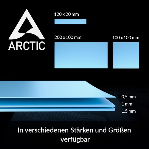 ARCTIC TP-3 200x100x1,5 mm (2 Pack) Premium P. Thermal Pad Wärmeleitpad B-Ware - Afbeelding 6 van 7