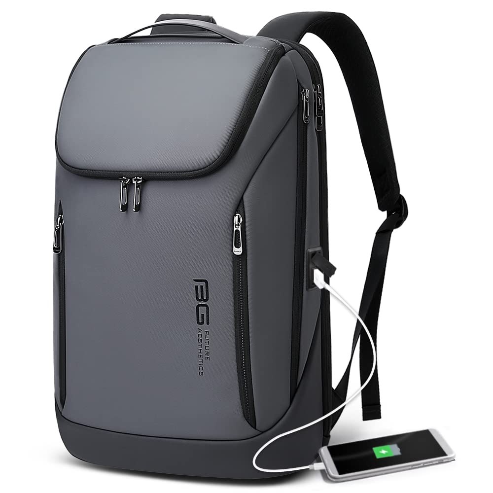 Waterproof Business Smart Backpack with USB Charging for 15.6 Inch Laptop