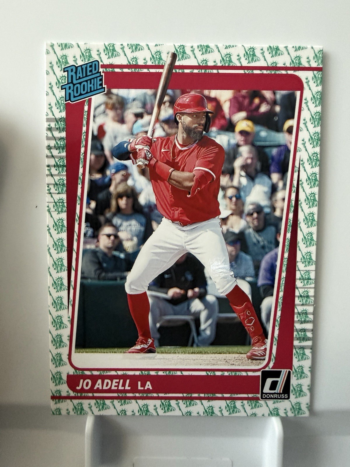 2021 Panini Donruss Jo Adell #33 Rated Rookie Liberty Los Angeles Angels
