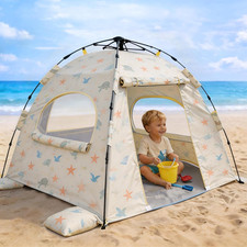 Pop-Up Baby Beach Tent, UPF 50 Sun Shelter for Infants Toddlers