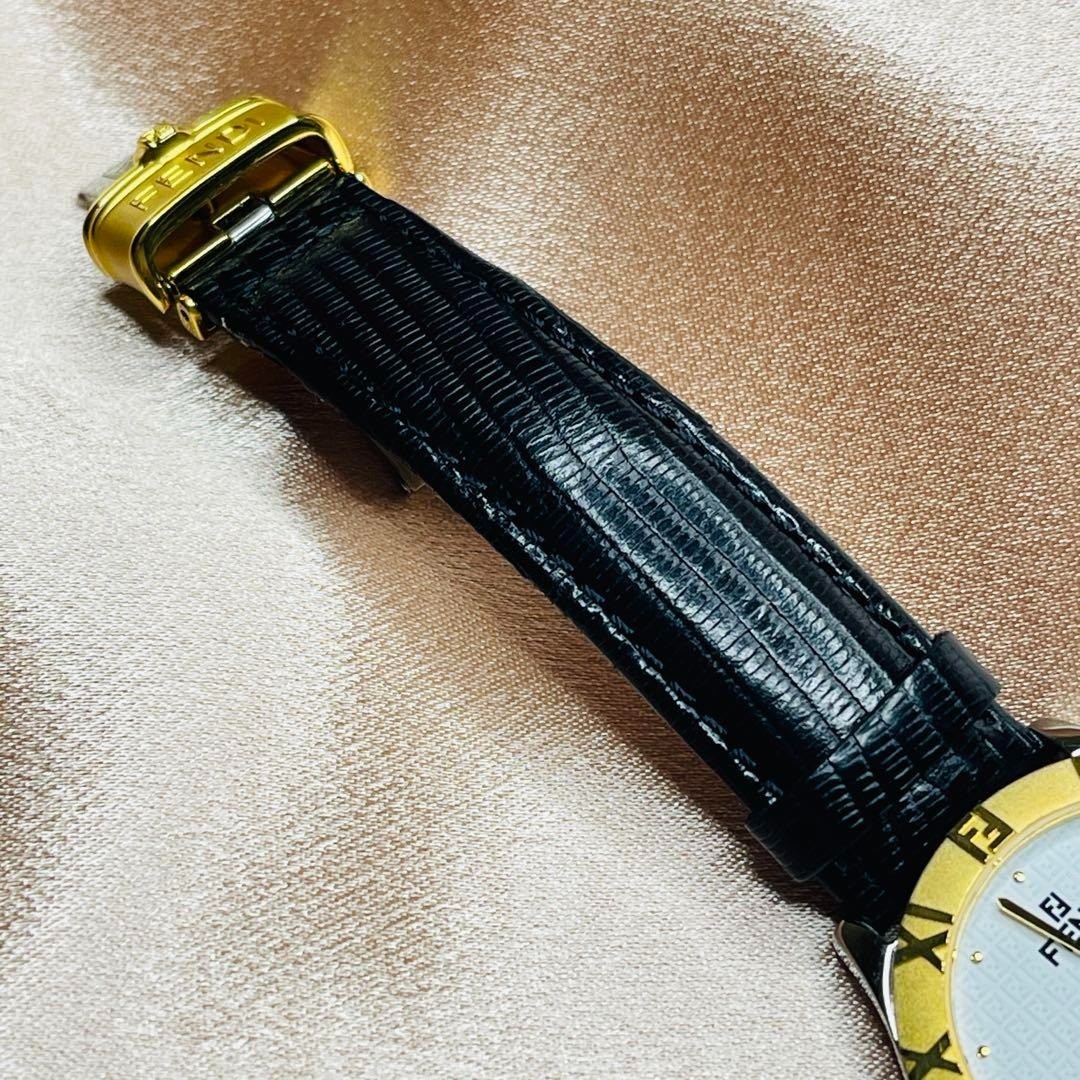 Vintage FENDI 2000G 35mm White Dial Quartz Watch From JAPAN  display picture 3