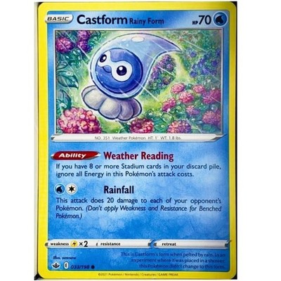 Castform Rainy Form - 033/198 Common 2021 English