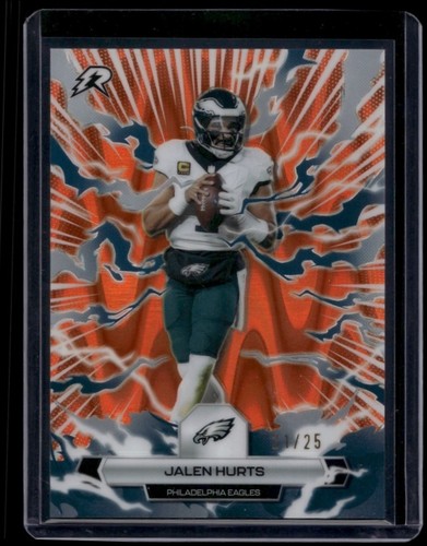 2026 Topps Resurgence Jalen Hurts #79 Orange Power Surge Refractor /25