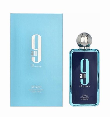 Afnan 9AM Dive EDP 100ml frischer Sommer Duft blau aquatisch Herren Parfum Neu