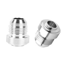 2PCS 8AN Male Weld on Bung Fitting, Aluminum Male Flare Weldable Fuel Tank AN8