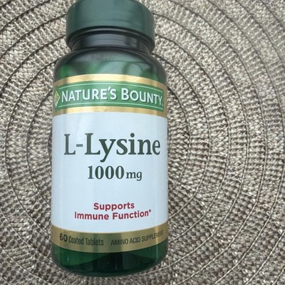 Nature s Bounty L-LYSINE 1000mg 60 Tablets - Supports Immune Health