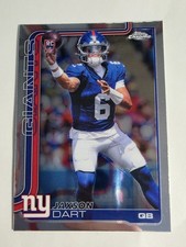 2025 Topps Chrome Football Jaxson Dart Base RC #306 GIANTS