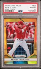 2014 Panini Prizm #103 Joey Votto /10 Gold Prizm PSA 10 POP 1