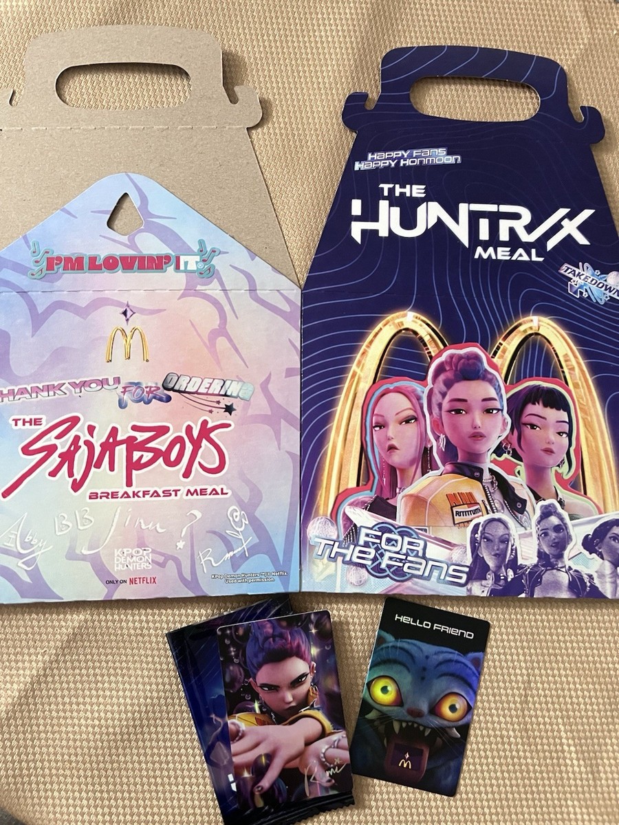 McDonald's K-Pop Huntrix Happy Meal Trading Cards Complete Set Of