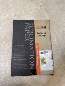A-SUB Sublimation Paper 125g 8.5x11 110 Sheets for Inkjet Printers Heat Transfer