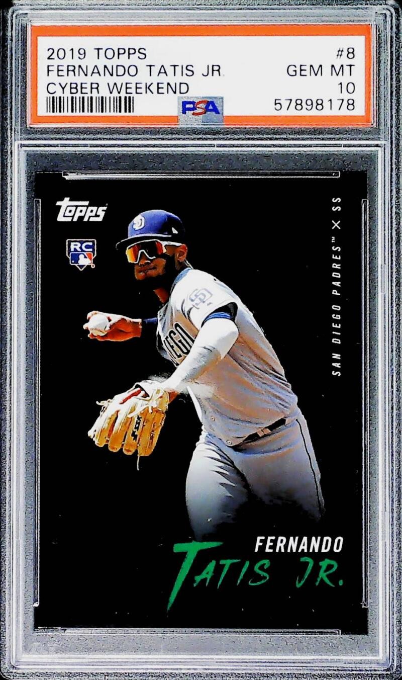 2019 Topps on Demand Cyber Weekend Fernando Tatis Jr. Padres #8 RC PSA 10 Gem MT