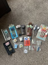 Darts 7 sets selection some vintage + flights accessories etc sold as seen