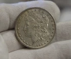 1898 US Morgan Silver Dollar $1 AU (Cleaned)