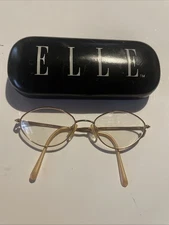 Vintage ELLE Eyeglasses Frames EL2503 14 MM frame Japan  color CU and case