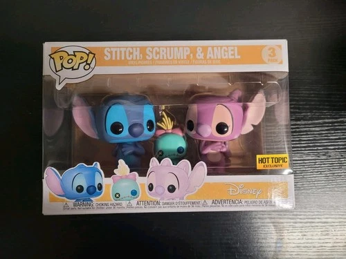 Funko Pop! Vinyl: Disney - Lilo & Stitch - 3 Pack - Stitch, Angel & Scrump - Hot