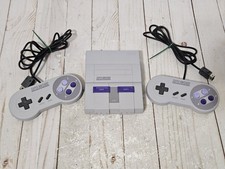 Nintendo Super NES Mini CLV-201 Control Deck W Controllers Soft Mod 80 Games