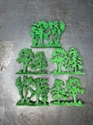 Vintage Marx Battleground Play Set Green Trees Accessories 5 Sections Total