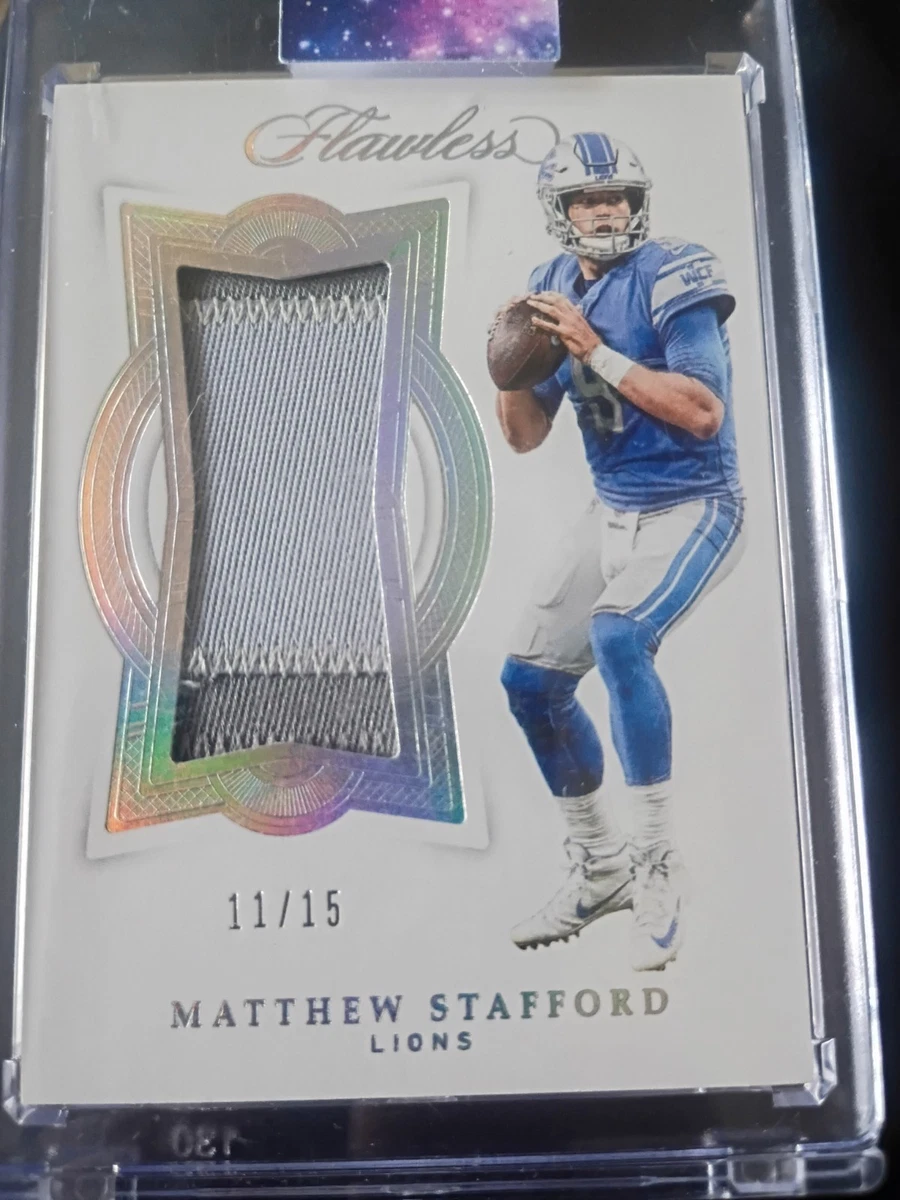 Panini Matthew Stafford Memorabilia Football Sports Trading Cards