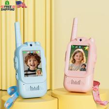 Walkie Talkie for Kids with Video: 2 Pack Rechargeable Toddler Toys with HD Came