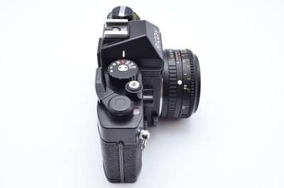 NEAR MINT RICOH XR500 Film Camera Black w/ RIKENON 50mm F1.7 Lens