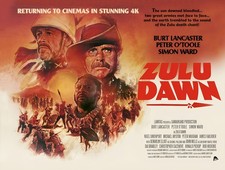 ZULU DAWN 1979 UK 4K Quad poster print 30x40" Burt Lancaster Simon Ward FREE P&P