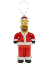 The Simpsons Homer Simpson Santa Claus 4" Christmas Ornament Ruz 20th Century