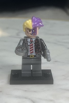 Lego Two Face Harvey Dent Custom Printed Minifigure Batman Villain