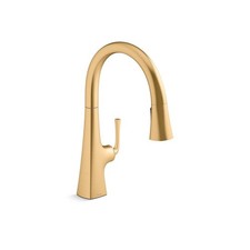 Kohler Graze Kitchen Faucet - K-22062-2MB - VIBRANT BRUSHED MODERNE BRASS