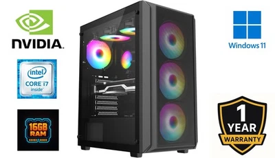 OTZ TECH Computer PC da gioco Core i7 RGB - 32 GB RAM / 2 TB SSD / NVIDIA RTX 3060 / Win 11