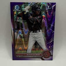 Alvin Guzman 2022 Bowman Chrome 1st Purple Lava /250 #BCP-18 AZ DBacks