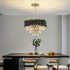 Modern Kristall Kronleuchter Höhenverstellbar Kronleuchter Innenbeleuchtung