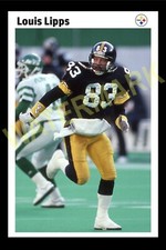 1984 LOUIS LIPPS Pittsburgh Steelers Sports Poster NFL Action Shot 24X36