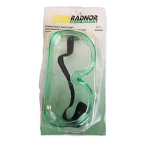 Radnor Chemical Splash Safety Goggles Green Clear Lens NEW ANSI Industrial PPE